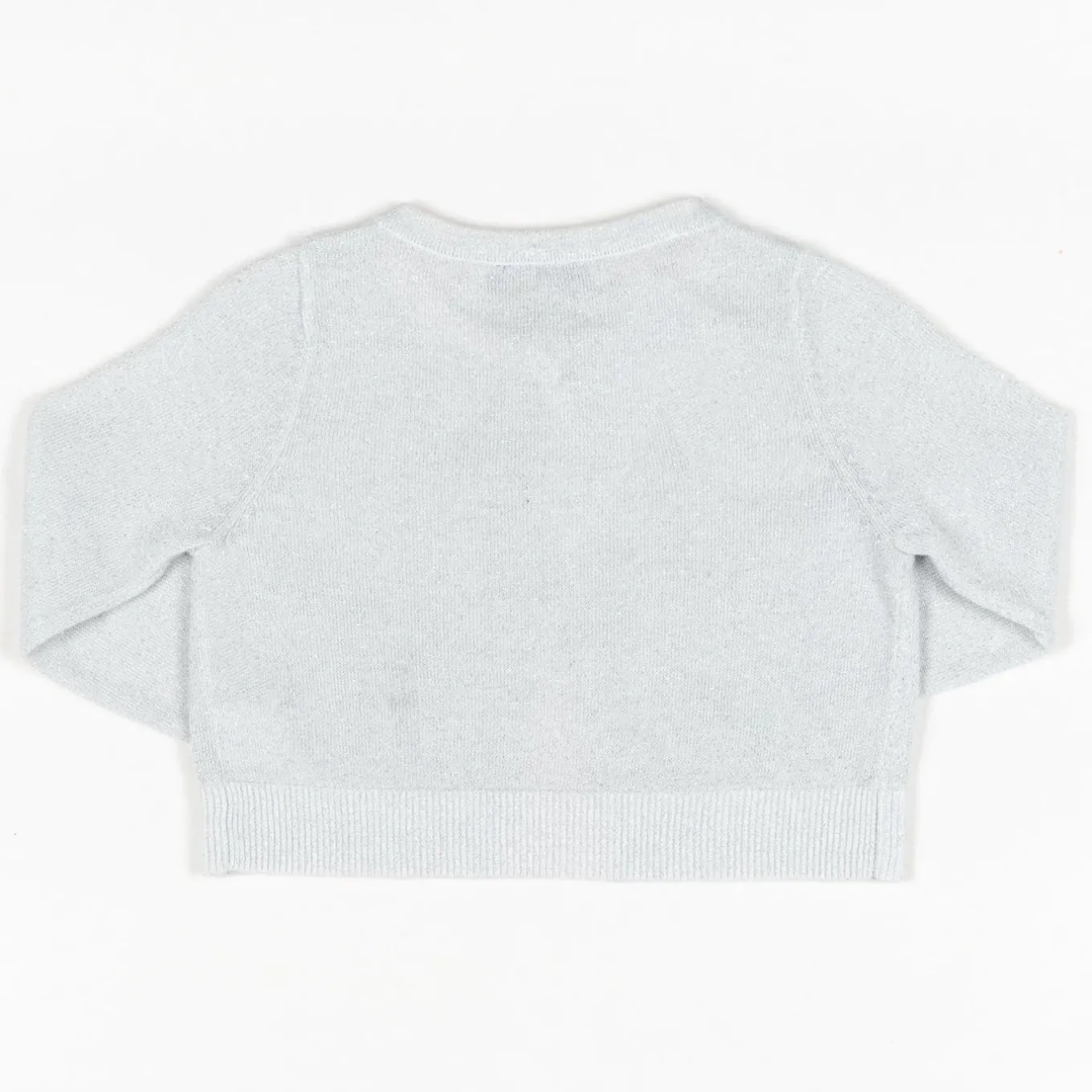 Girl Silver Lurex Formal Cardigan