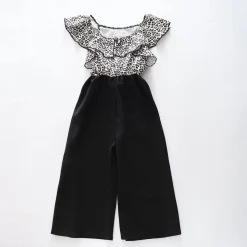 Girls Animal Print Jumpsuit