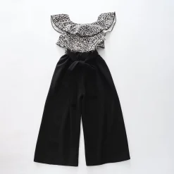 Girls Animal Print Jumpsuit