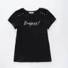 Girls Black Bonjour Top