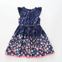 Girls Blue Blossoms Dress