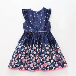 Girls Blue Blossoms Dress