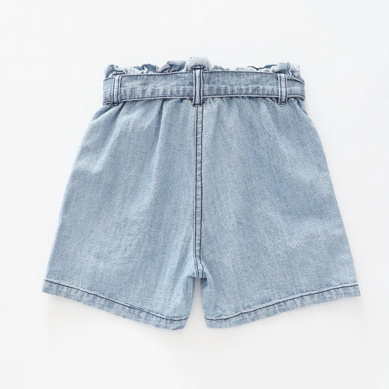 Girl's Blue Denim Daisy Shorts