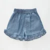 Girls Chambray Denim Shorts