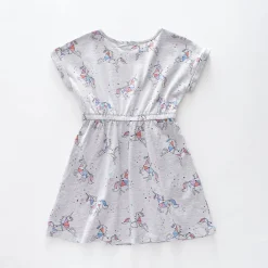 Girls Cotton Unicorn Dress