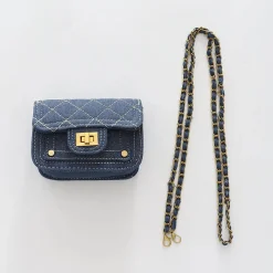 Girls Denim Cross-body Handbag