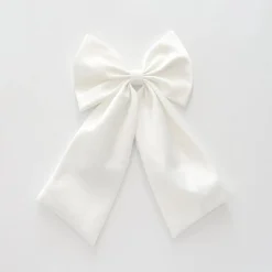 Girls Detachable Satin Bow Clip