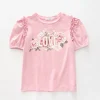 Girls Flower Love Top