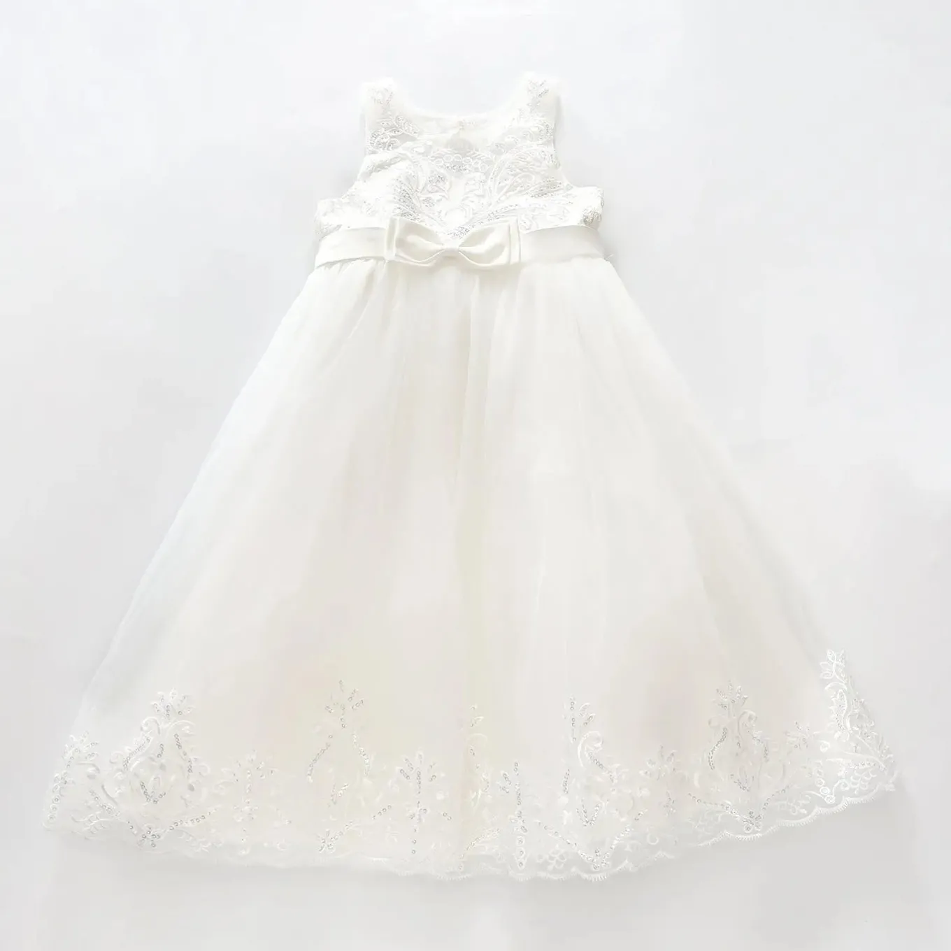 Girls Ivory, Sequin Formal Dress