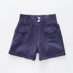 Girls Navy Blue Shorts