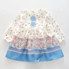 Girls' Paisley Print Chiffon Dress