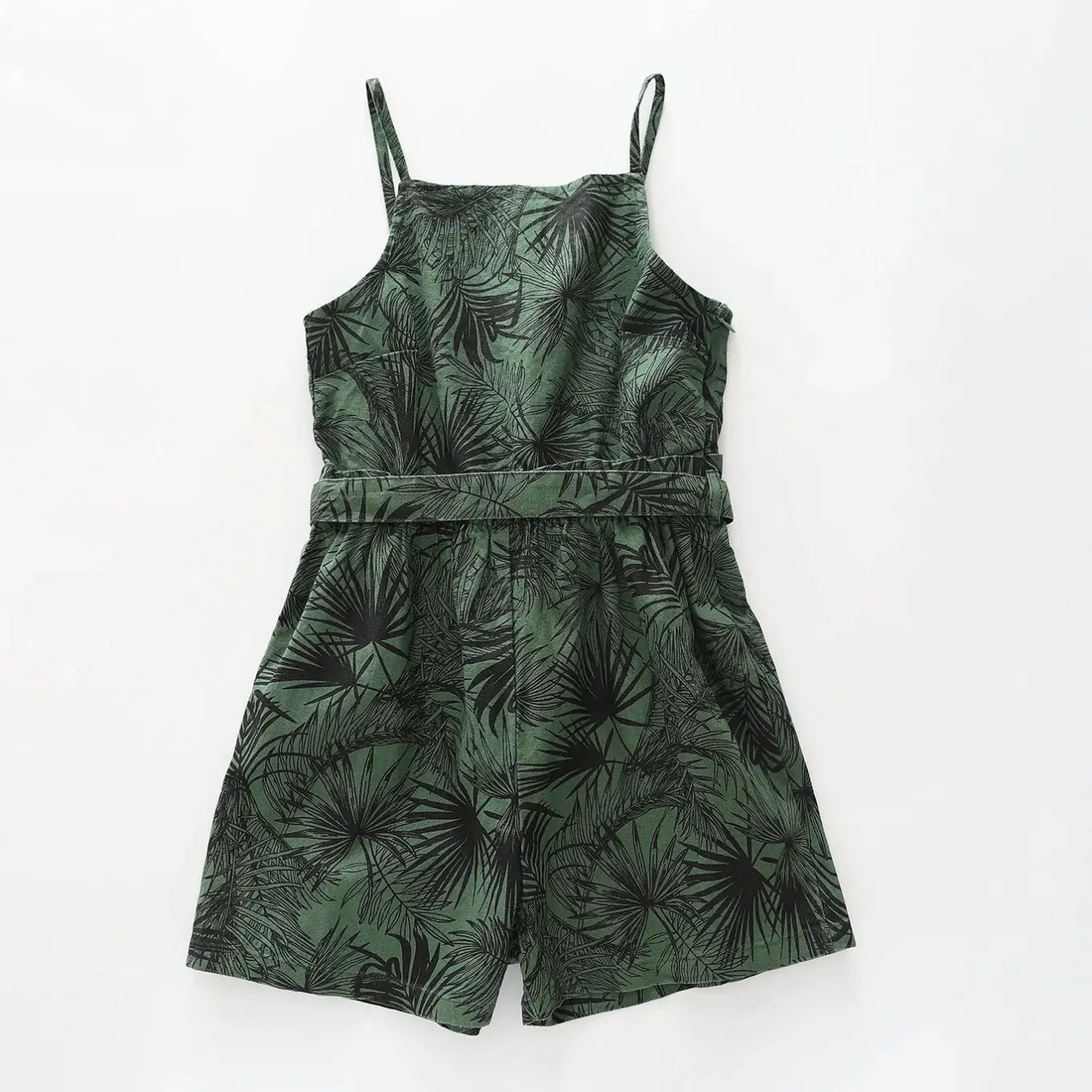 Girls Palm Print Playsuit