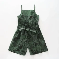 Girls Palm Print Playsuit