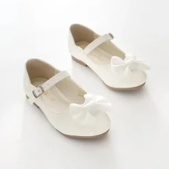 Girl's Patent Ivory Shoes