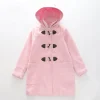 Girls Pink Winter Duffle Coat