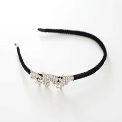Girls Rhinestone Hearts Headband
