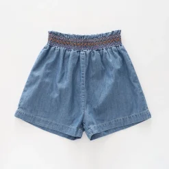 Girls Shirred Waist Shorts