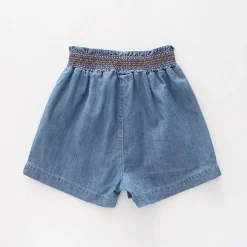 Girls Shirred Waist Shorts