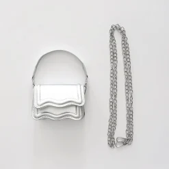 Girls Silver Wave Shoulderbag