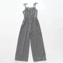 Girls Summer Stripes Jumpsuit