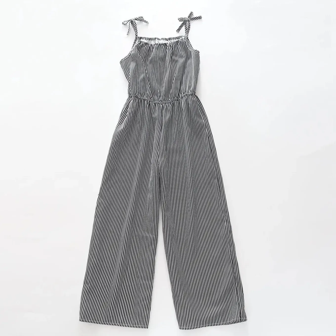 Girls Summer Stripes Jumpsuit