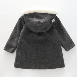 Girls' Wool Look Winter Coat