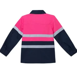 Hi Vis Tradie Work Shirt - Pink