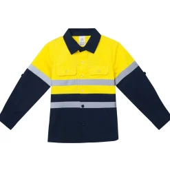 Hi-Vis Tradie Work Shirt - Yellow