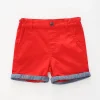 Infant and Toddler Boys Red Chino Shorts
