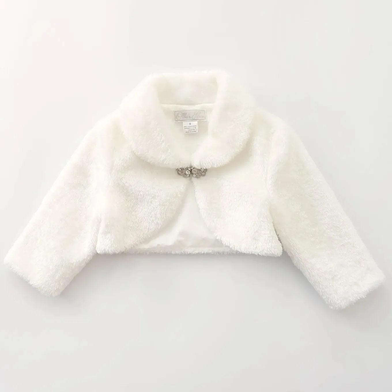 Ivory Faux Fur Bolero Stole