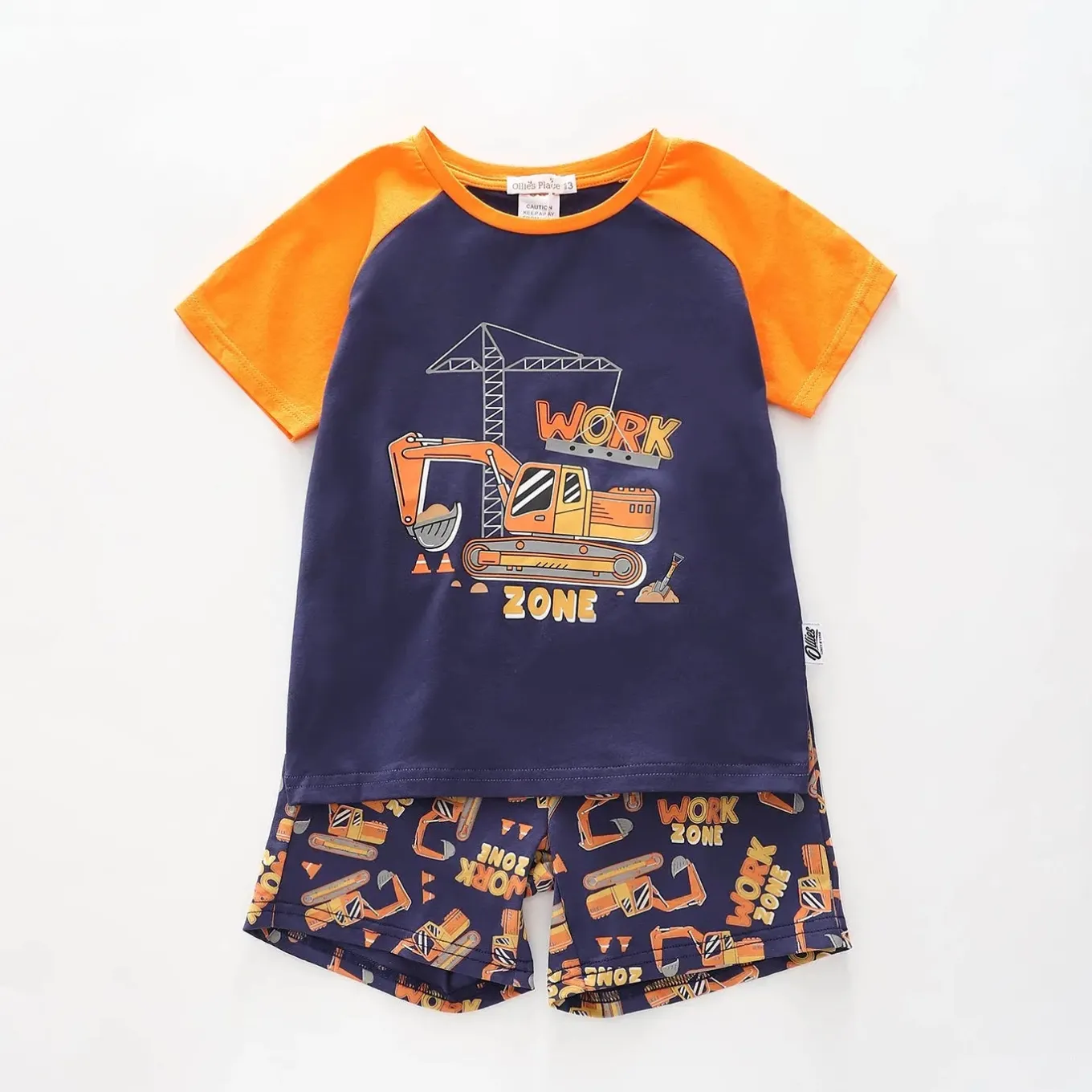Junior Boys Digger Pyjama Set