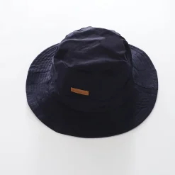 Junior Boys Navy Wide Brim Bucket Hat