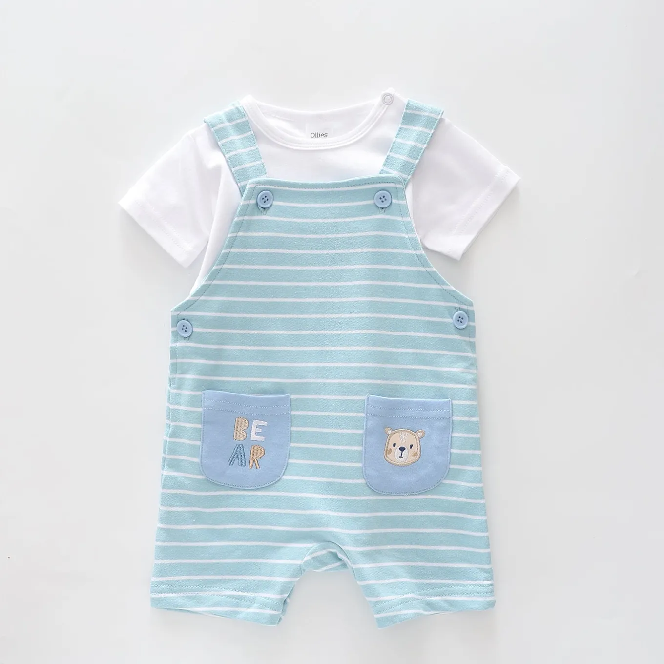 Little Bear Overalls Set