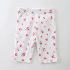Little Dear Floral Print Girls Capri Length Baby Tights