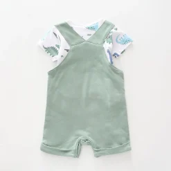 Little Dino Shortalls Set
