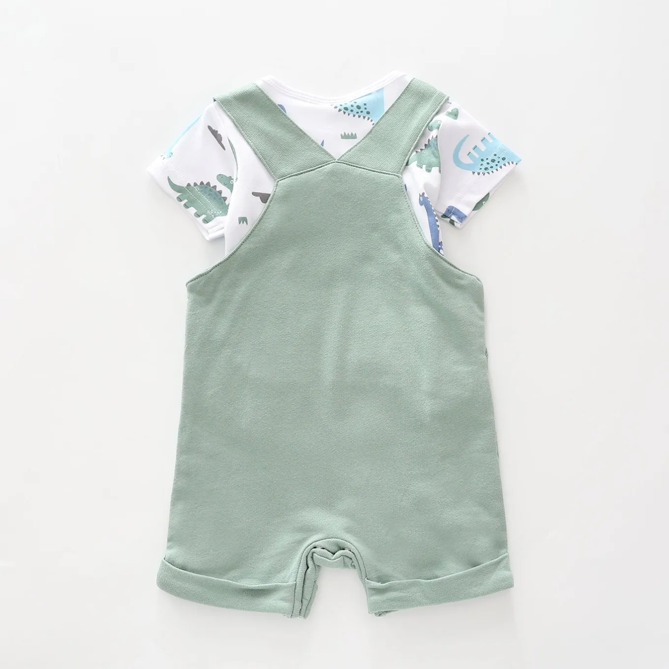 Little Dino Shortalls Set