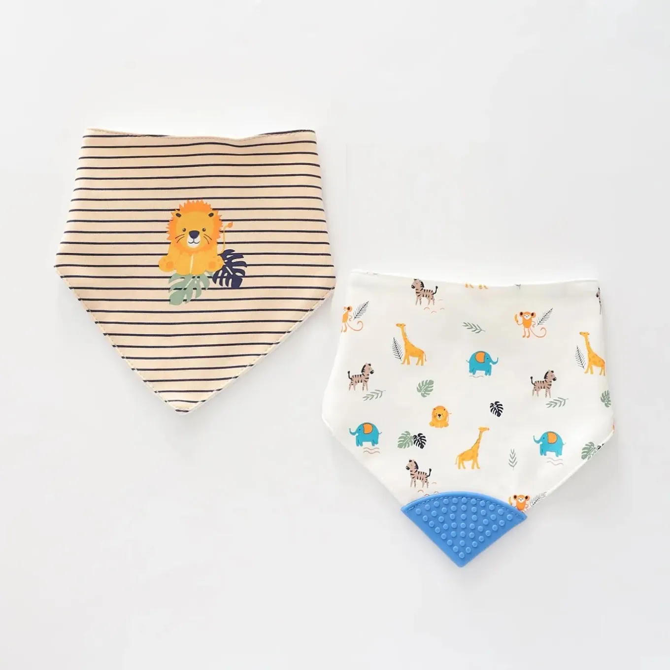 Little Lions 2pc Bandana Bib Set