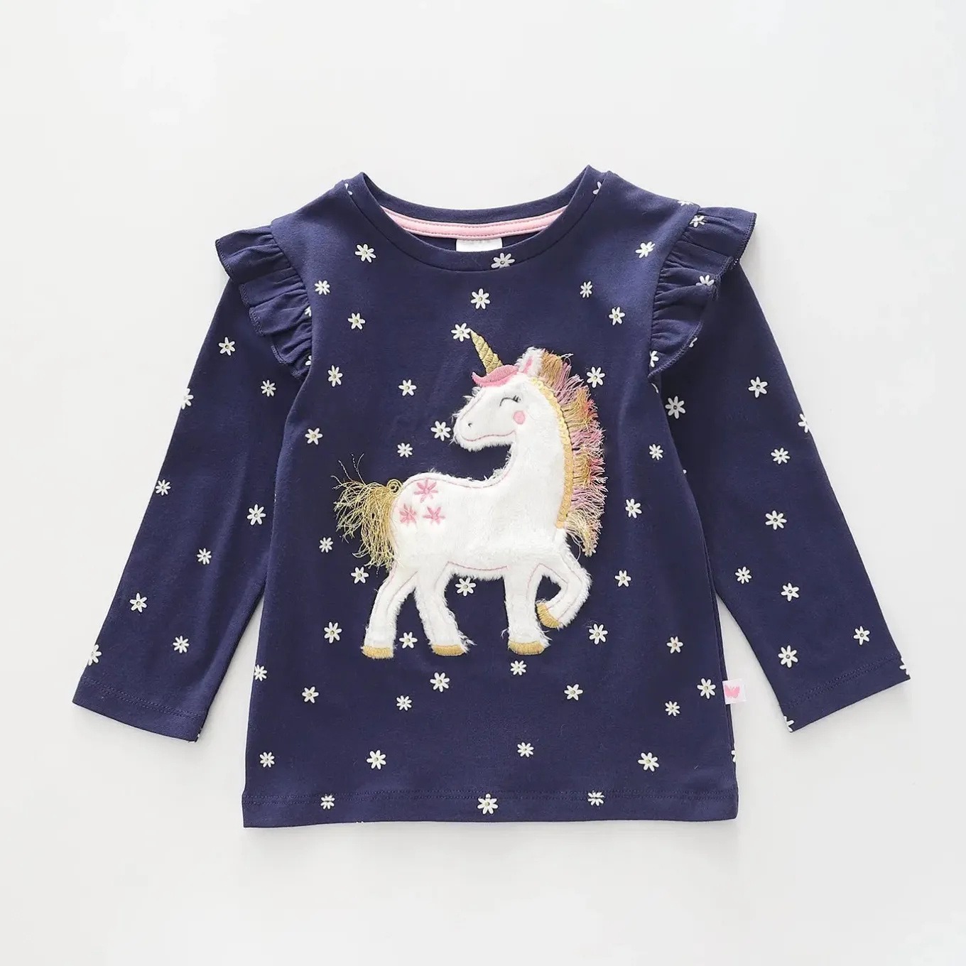 Magical Unicorn, Infant Girl LS Top