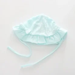 Minty Cheesecloth Sun Hat
