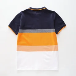 Navy & Orange Polo Shirt