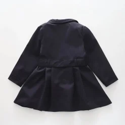 Navy Blue, Junior Girls Trench Coat