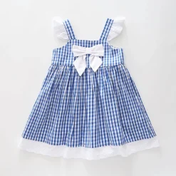 Navy Checked Dress