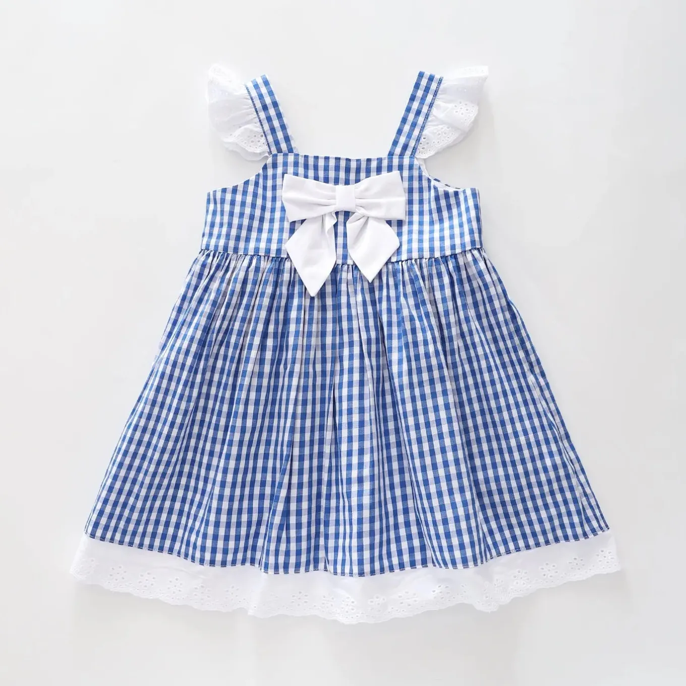 Navy Checked Dress