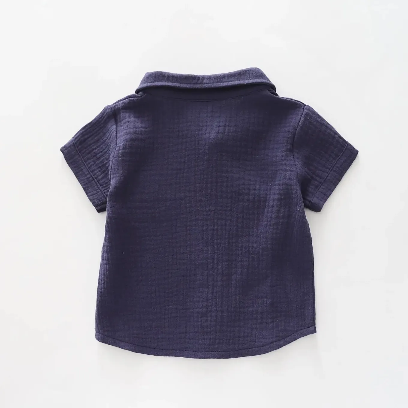 Navy Cheesecloth Shirt