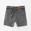 Navy White Melange Shorts