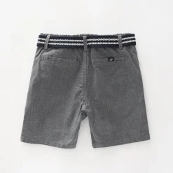Navy White Melange Shorts