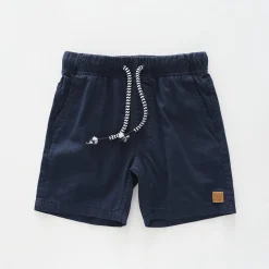 Navy Woven Shorts