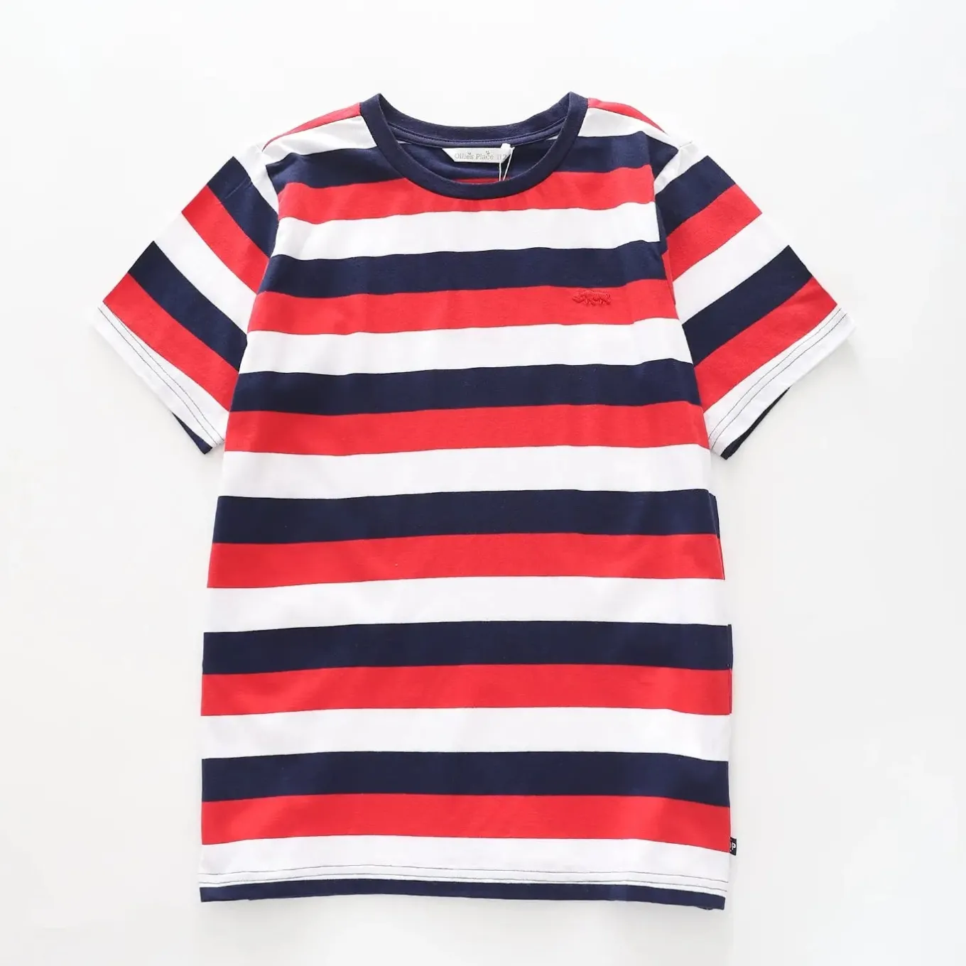 Older Boys Sports Striped Tee