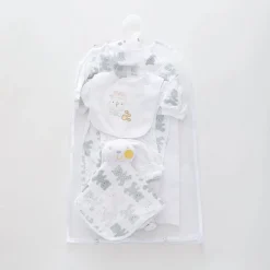 7pc cotton interlock baby gift set Cute bear print