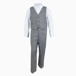 3 Piece Light Grey Suit Set
